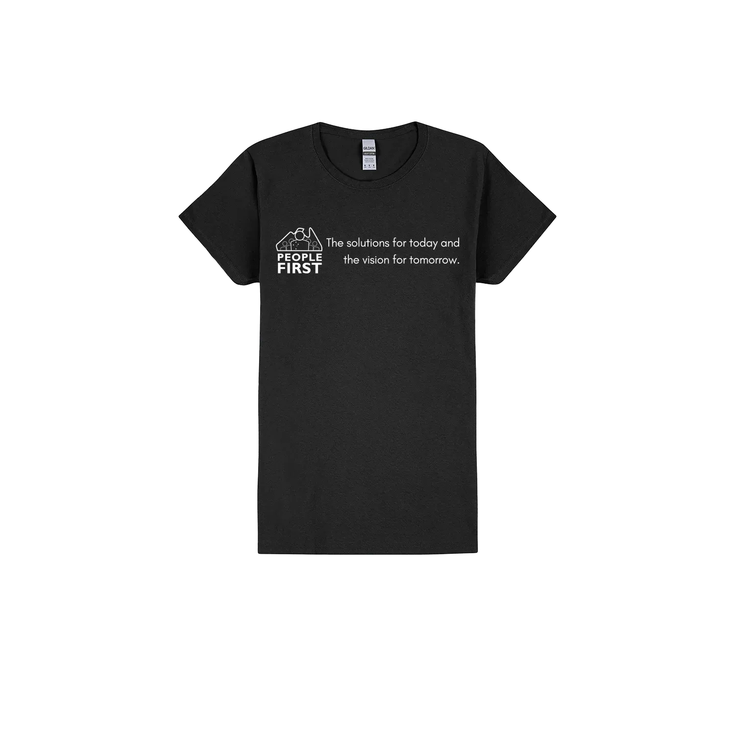 Black front flat lay