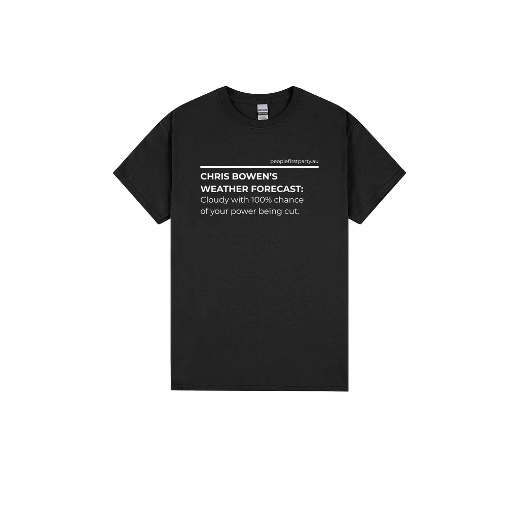 Black front flat lay