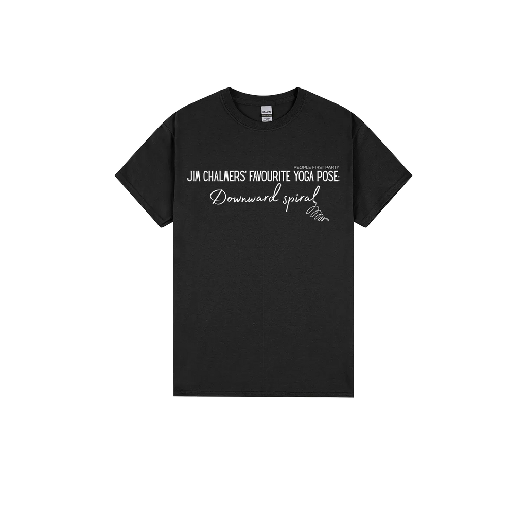 Black front flat lay