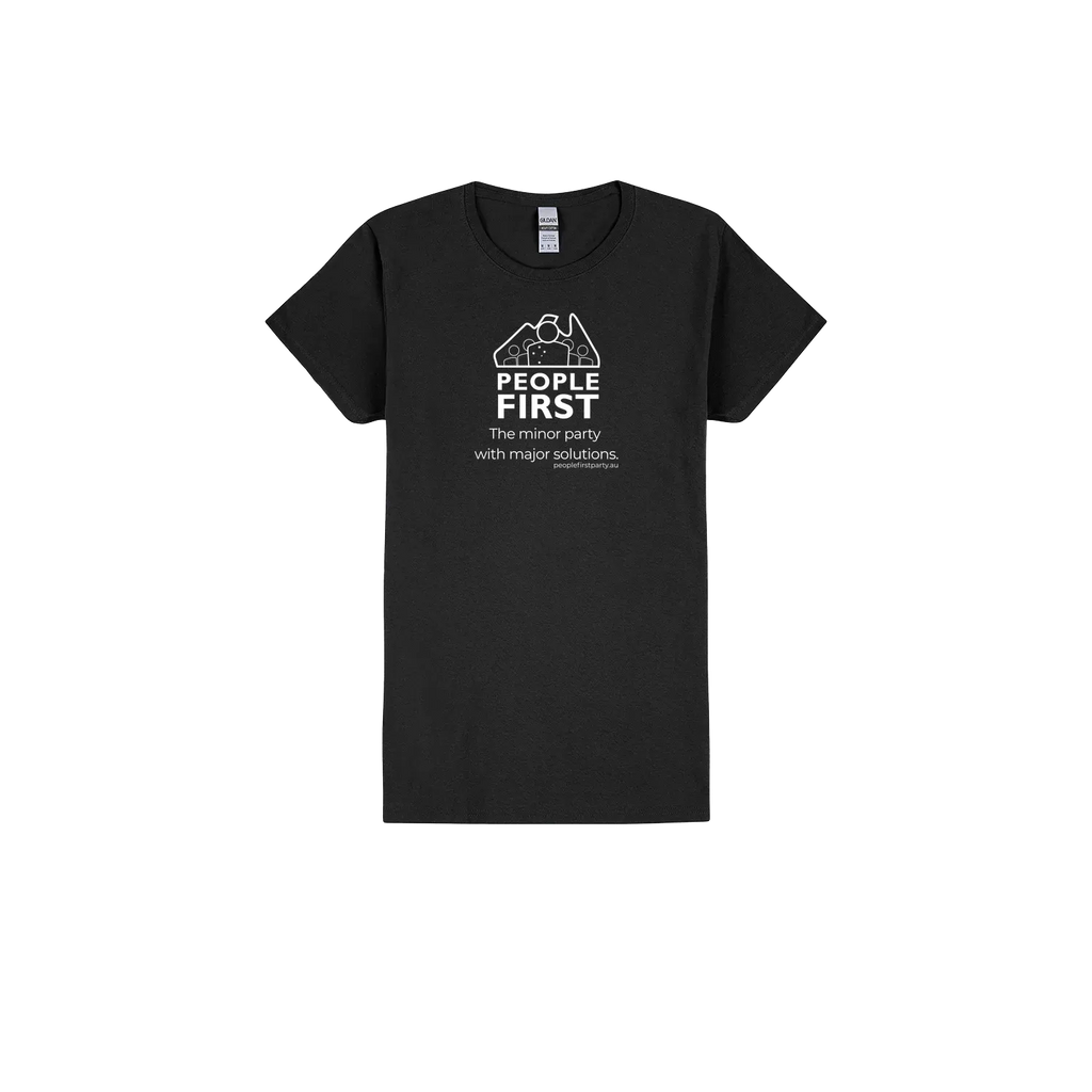 Black front flat lay