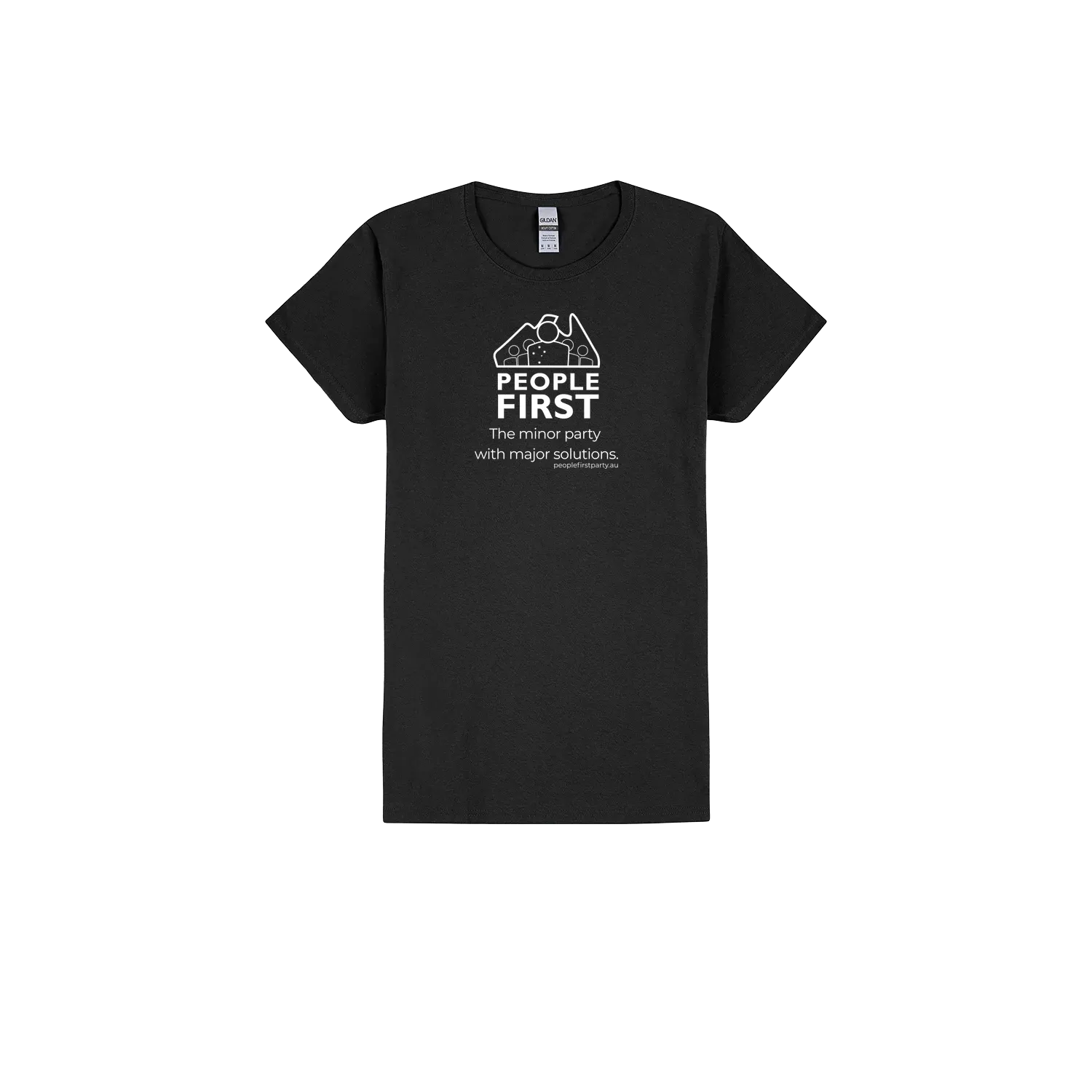 Black front flat lay