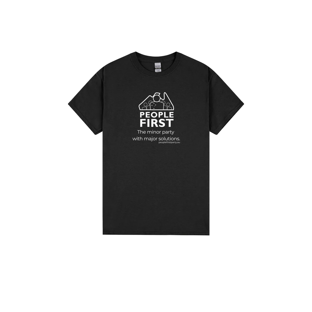 Black front flat lay