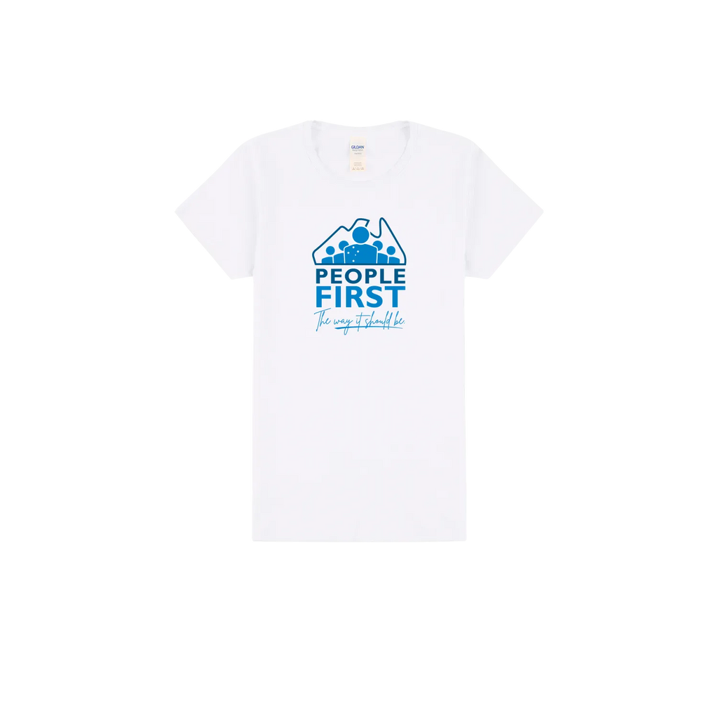 White front flat lay