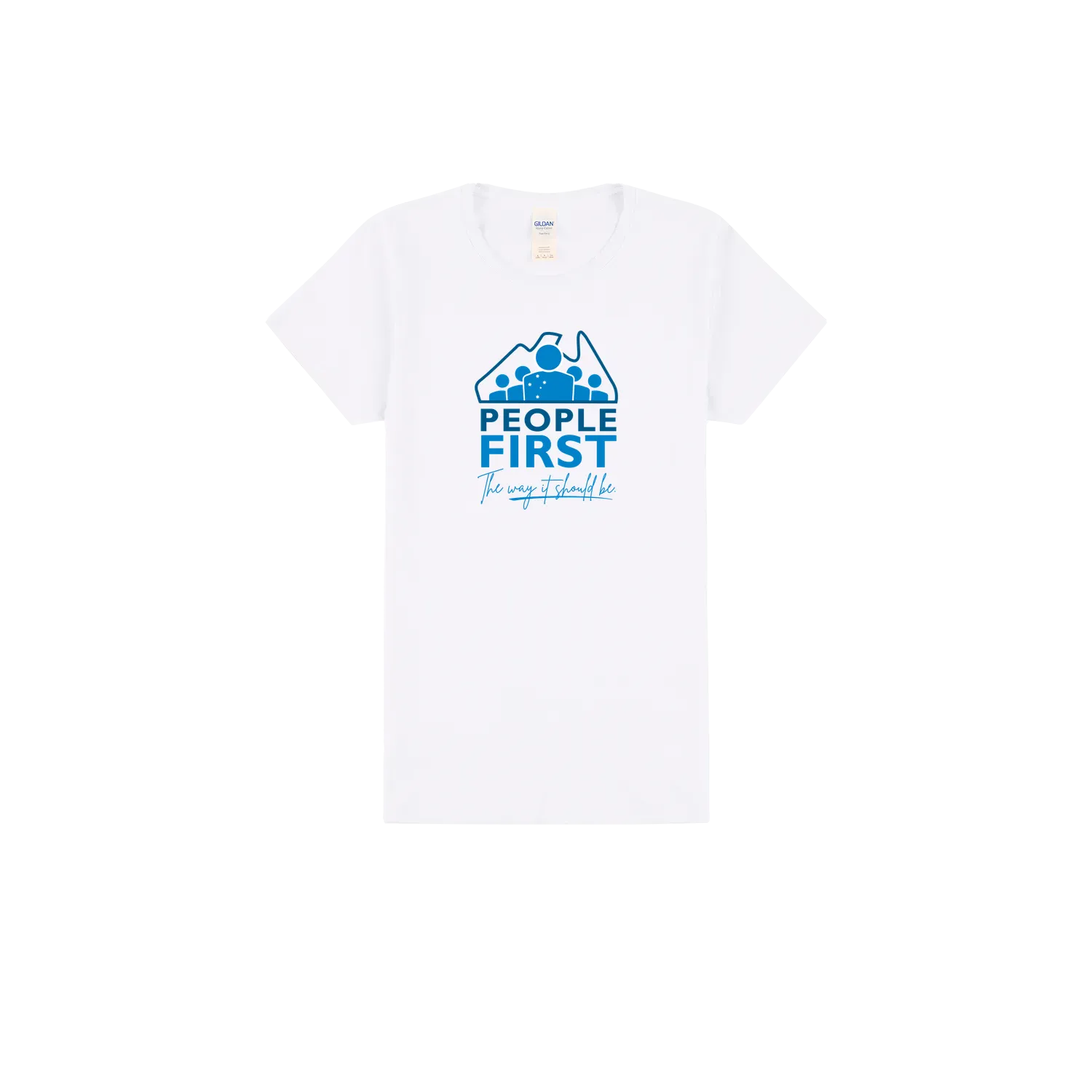 White front flat lay