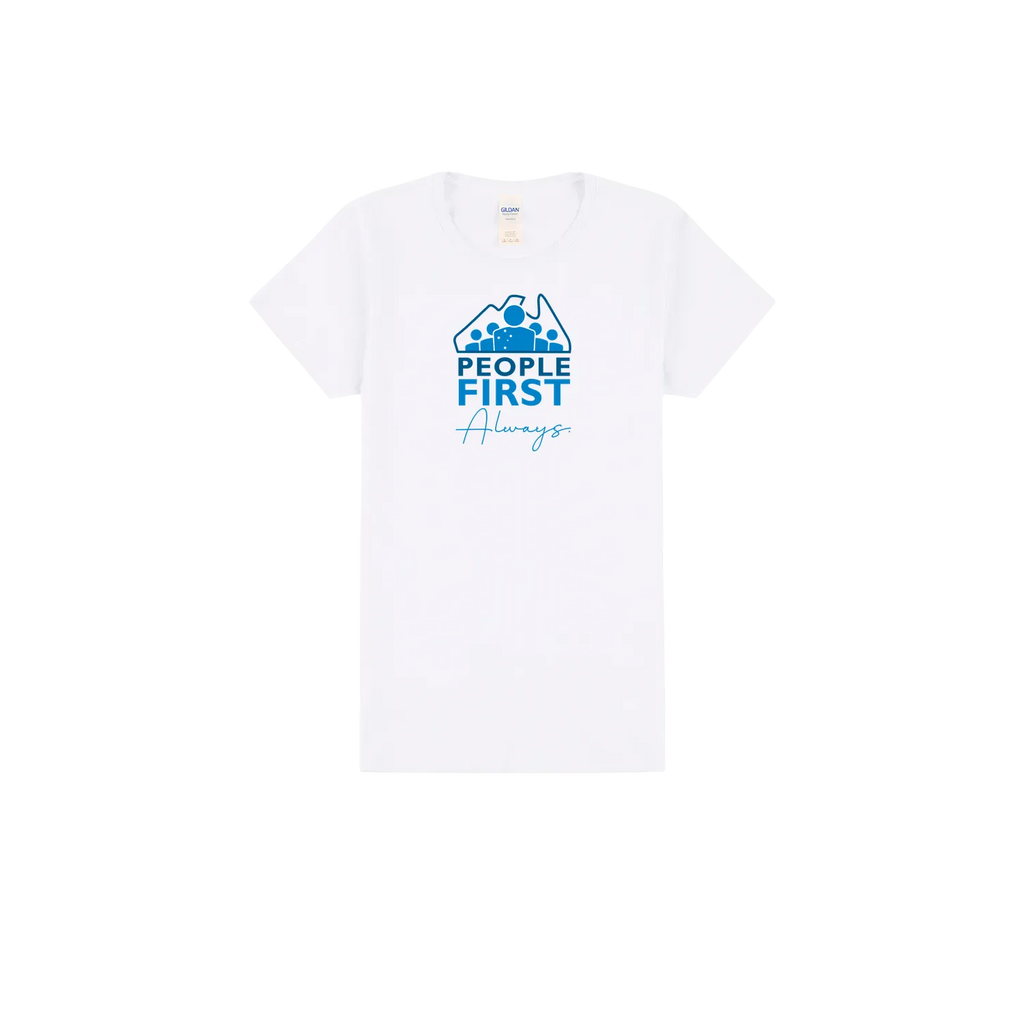 White front flat lay