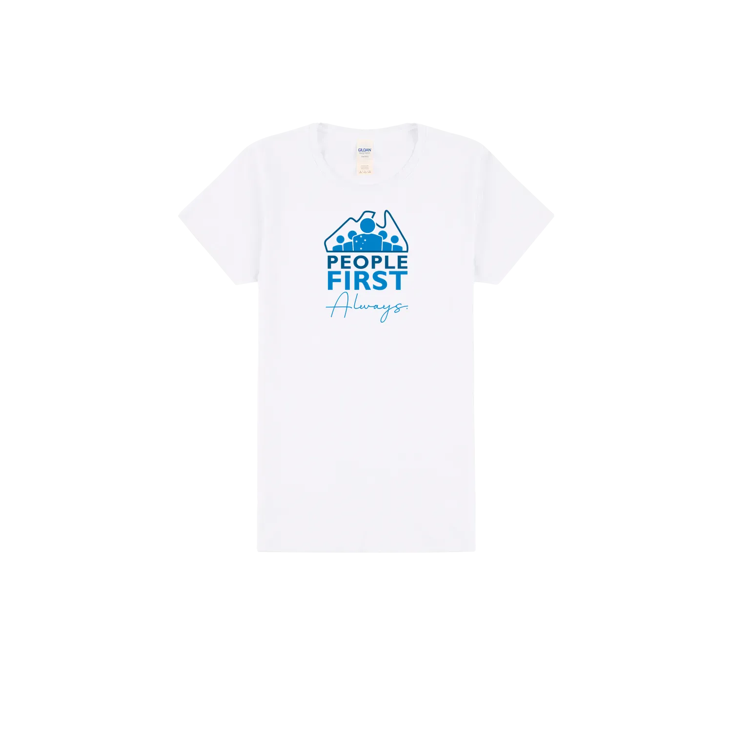 White front flat lay