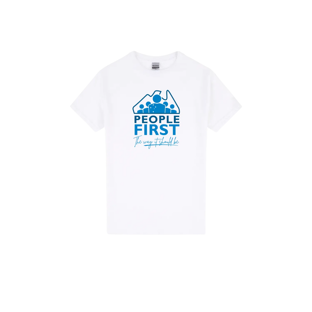 White front flat lay