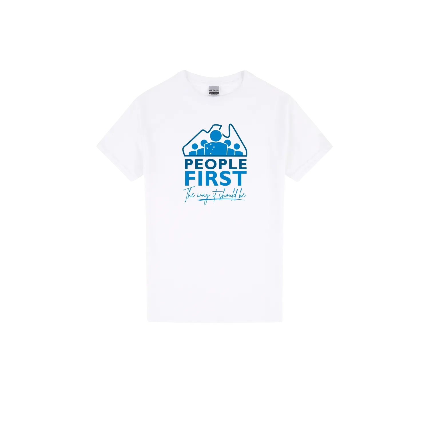 White front flat lay