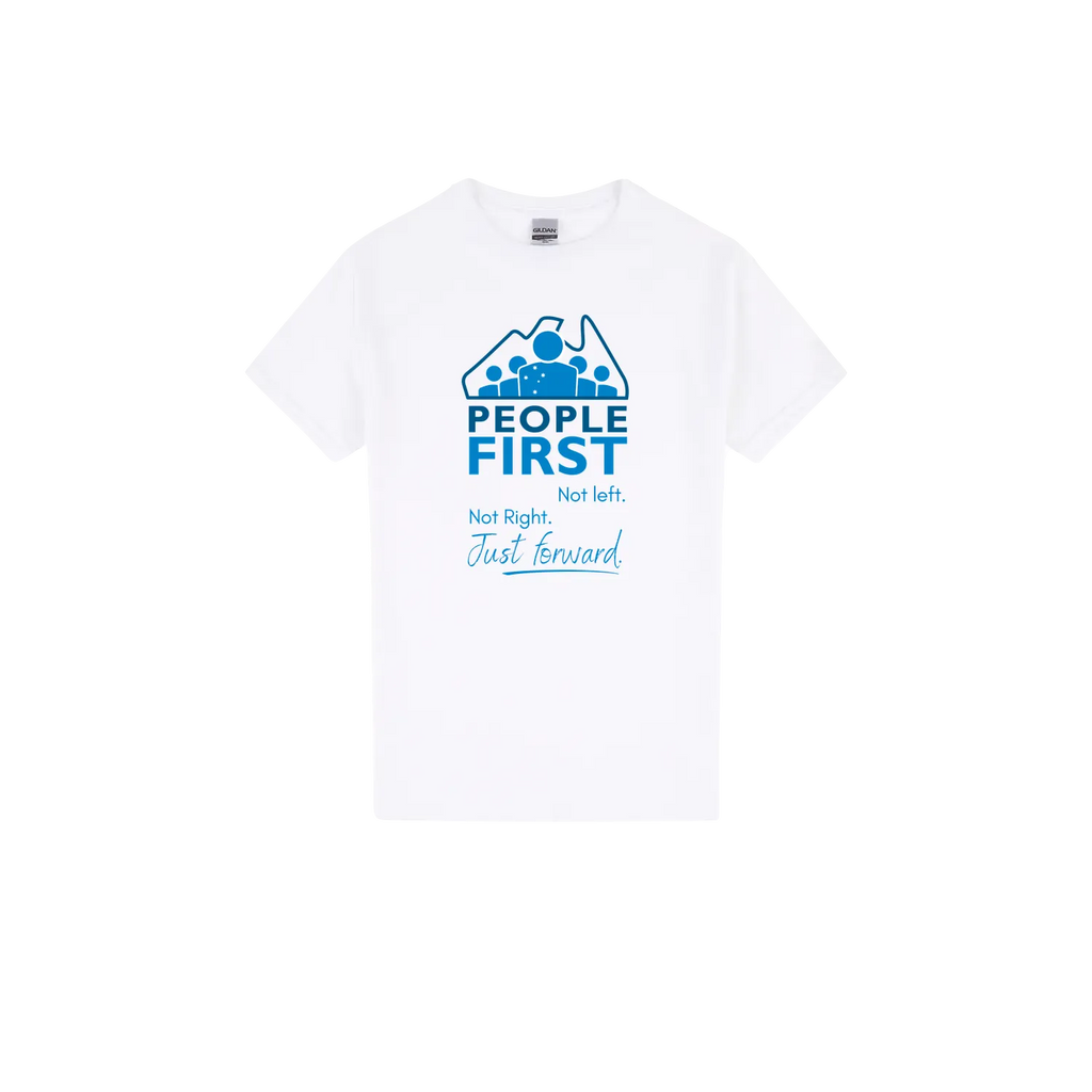 White front flat lay