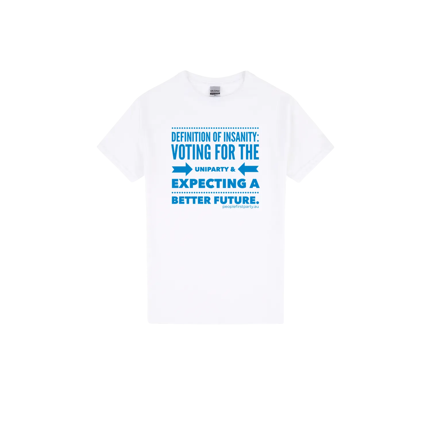 White front flat lay