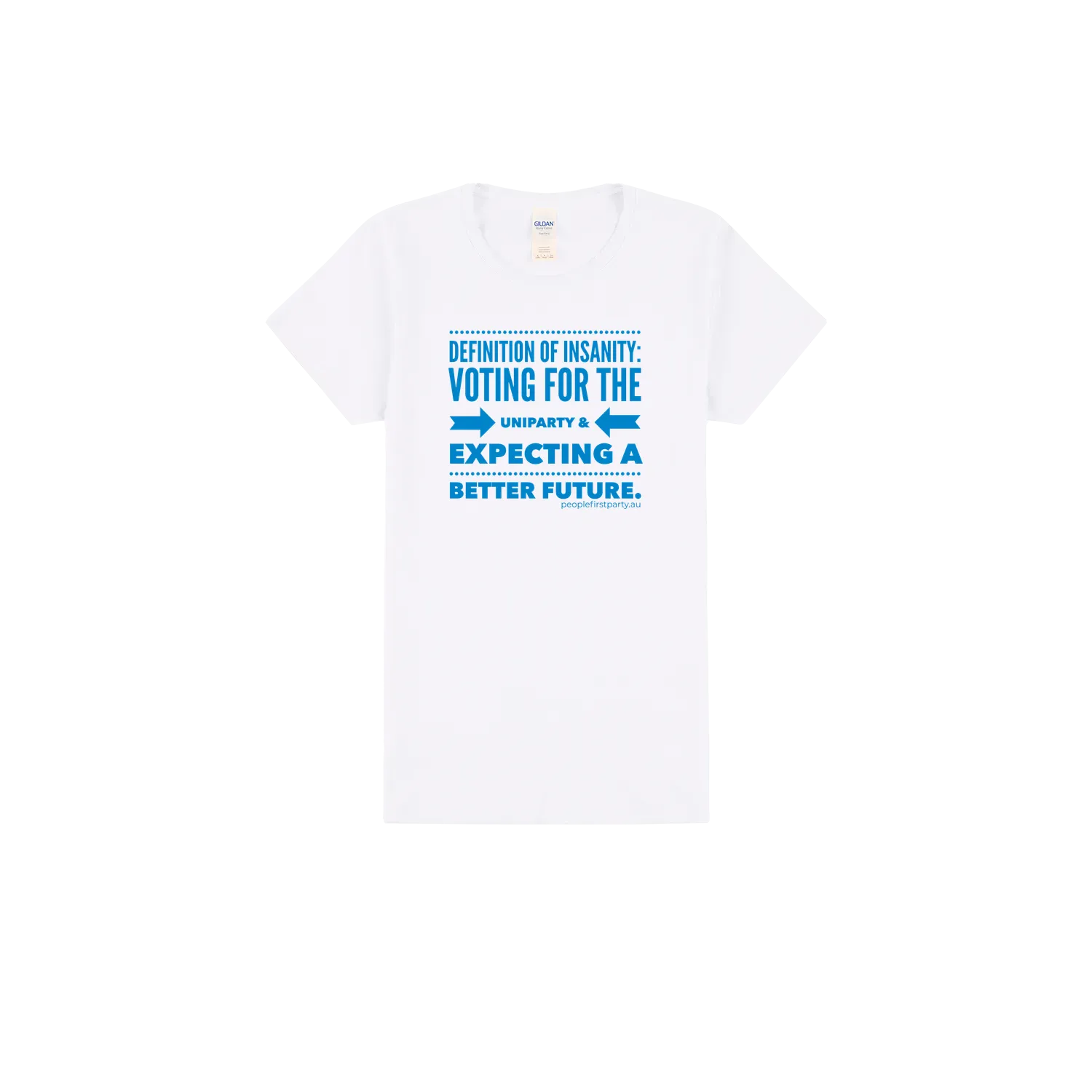 White front flat lay